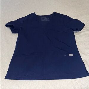 Figs navy scrub top